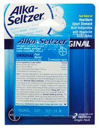 Alka Seltzer Original Single-Pack Blister - 2 Tablets