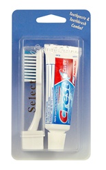 Crest Toothpaste w/ Travel Toothbrush Blistered