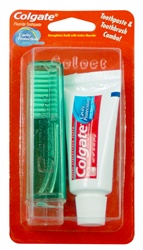 Colgate Toothpaste w/ Travel Toothbrush Blistered