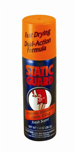 Static Guard Spray Blistered